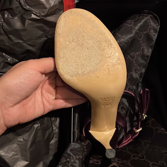 GUCCI HEELED SANDALS 6.5B PERFECT #RRR - Picture 2 of 5